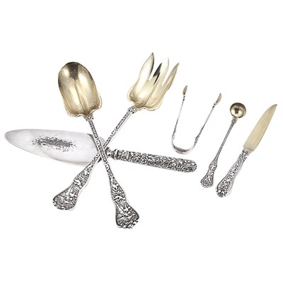 Lot 208 - Group of Tiffany & Co. Parcel Gilt Silver...