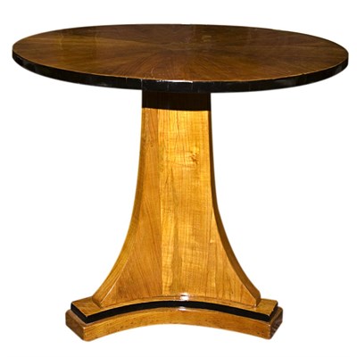 Lot 503 - Biedermeier Part Ebonized Birch Center Table...