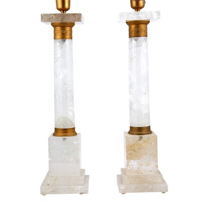 Lot 401 - Pair of Neoclassical Style Gilt-Bronze Mounted...