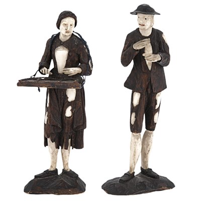 Lot 170A - Two German Ivory and Boxwood Figures In the...