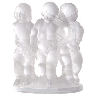 Lot 462 - Lalique Molded Glass Luxembourg Figural Group...