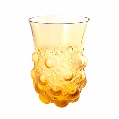 Lot 465 - R. Lalique Molded Glass Setubal Goblet...