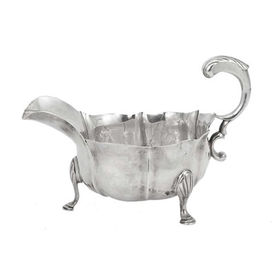 Lot 324 - George II Silver Sauceboat Possible Gabriel...