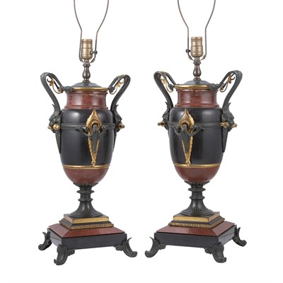 Lot 307 - Pair of Neoclassical Style Gilt and...