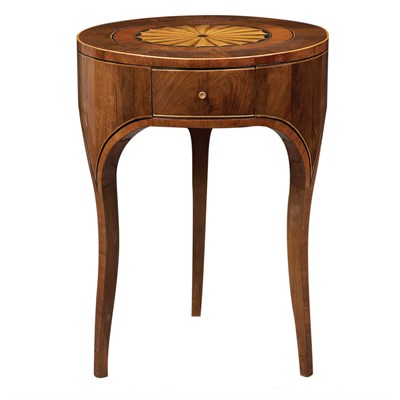 Lot 491 - Biedermeier Amaranth, Birch and Walnut Side...