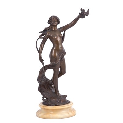 Lot 567 - Bronze Figure of a Female Huntress After a...