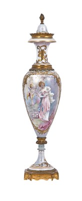 Lot 642 - Sevres Gilt-Bronze Mounted Porcelain Urn Circa...