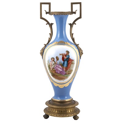 Lot 552 - Gilt-Bronze Mounted Paris Porcelain Vase Of...