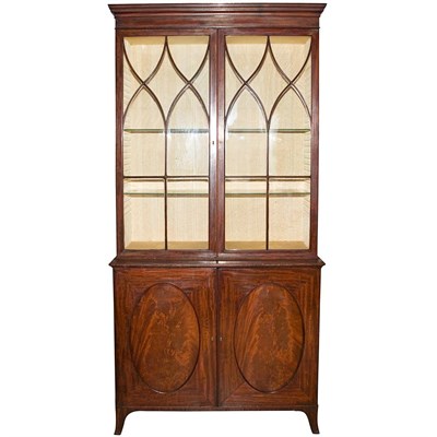Lot 347 - George III Mahogany Bookcase circa 1780 In two...
