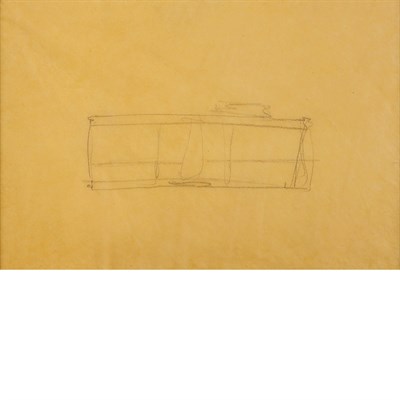 Lot 77 - JOHNSON, PHILIP Conceptual pencil sketch,...