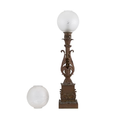 Lot 129 - Belgian Neoclassical Style Gilt-Bronze Lamp Of...