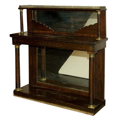 Lot 437 - Regency Style Brass Inlaid Rosewood Chiffonier...