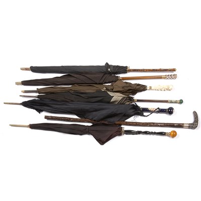 Lot 312 - Group of Six Victorian Style Parasols...
