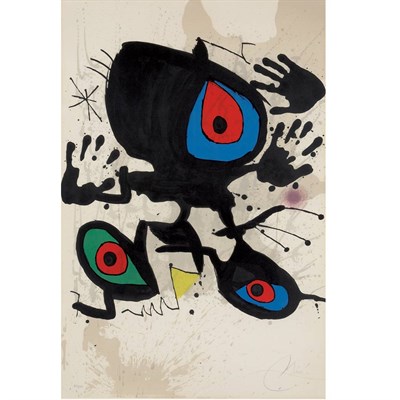 Lot 455 - Joan Miró HOMAGE TO MIRO (M. 895) Color...