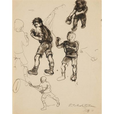 Lot 4 - Pavel Tchelitchew Russian, 1898-1957 Boys...