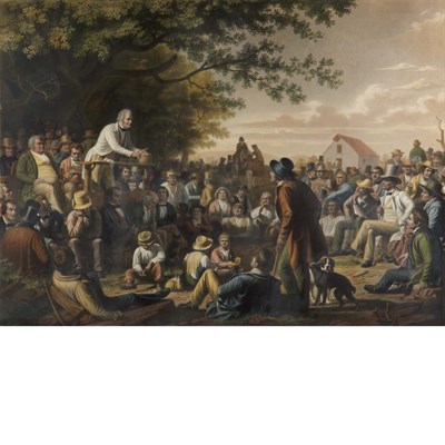 Lot 93 - After George Caleb Bingham STUMP SPEAKING...