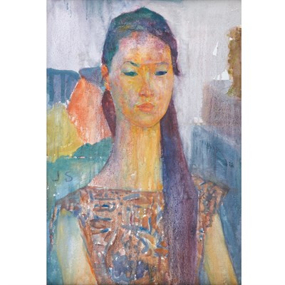 Lot 81 - Joseph Solman American 1909-2008 Portrait of a...