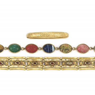 Lot 631 - Group of Gold and Gold-Filled Jewelry