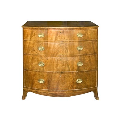 Lot 367 - Late George III Mahogany Chest of Drawers...