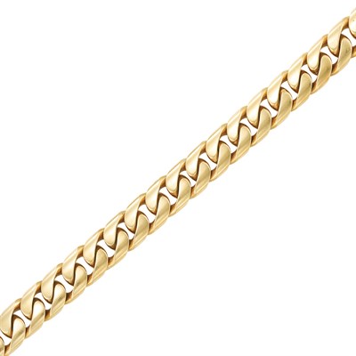 Lot 127 - Gold Curb Link Bracelet
