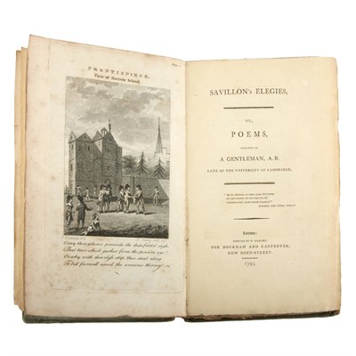 Lot 174 - [ENGLISH POETRY] WALLACE, JAMES. Savillon's...