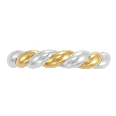 Lot 132 - Two-Color Gold Bangle Bracelet, Verdura