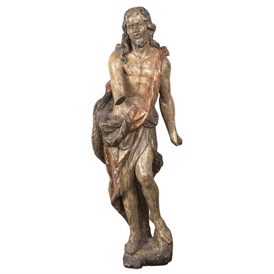 Lot 189 - Italian Polychrome Decorated Figure of John...