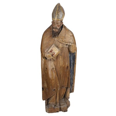 Lot 193 - Continental Polychrome Decorated Figure of a...