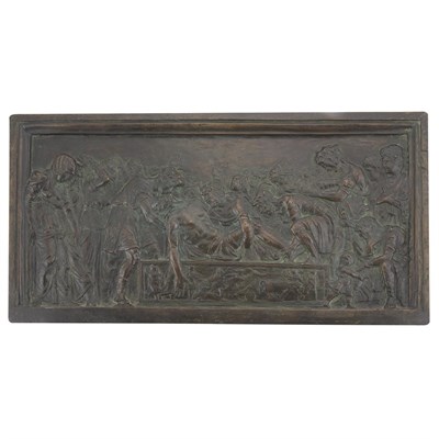 Lot 245 - Continental Baroque Style Bronze Plaque...