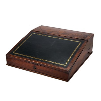 Lot 345 - George III Style Rosewood Banded Marquetry...