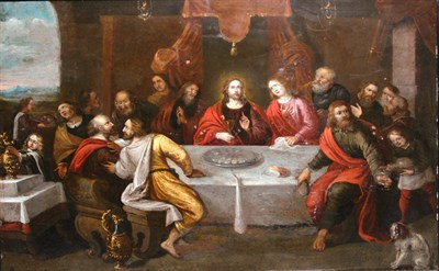 Lot 117 - Flemish School 17th Century The Last Supper...