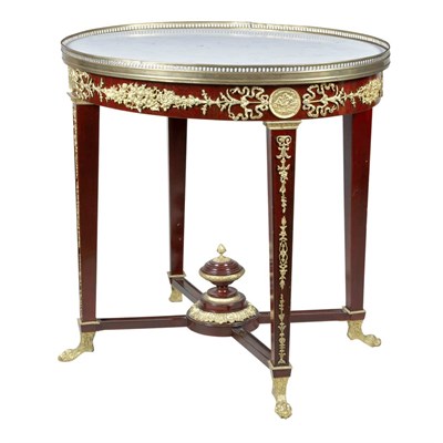 Lot 284 - Empire Style Gilt-Metal Mounted Mahogany...