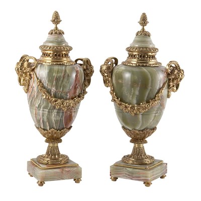 Lot 119 - Pair of Louis XVI Style Gilt-Metal Mounted...