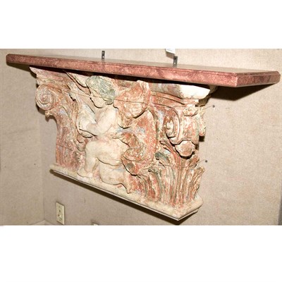 Lot 196 - Neoclassical Style Composition Console Height...
