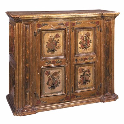 Lot 295 - Italian Painted Two-Door Cabinet Height 44...