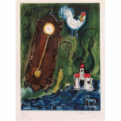 Lot 395 - After Marc Chagall L'HORLOGE (MAEGHT 1202)...