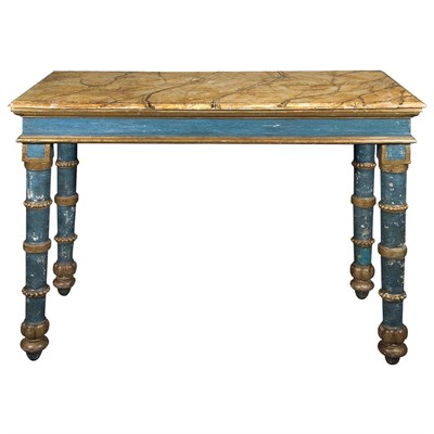 Lot 352 - Italian Neoclassical Painted and Parcel Gilt...