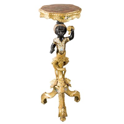 Lot 301 - Venetian Carved, Painted and Gilt-Wood...