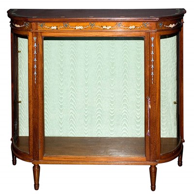 Lot 557 - Edwardian Style Painted Mahogany Display...