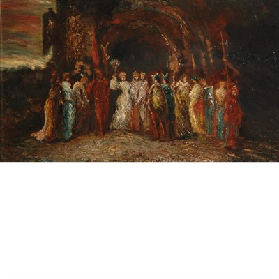 Lot 71 - Francois Maury French, 1861-1933 At the Opera...