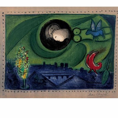 Lot 385 - Marc Chagall QUAI DE BERCY (MOURLOT 93) Color...