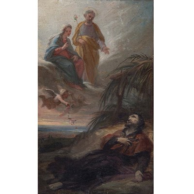 Lot 45 - Spanish School 19th Century The Vision of...