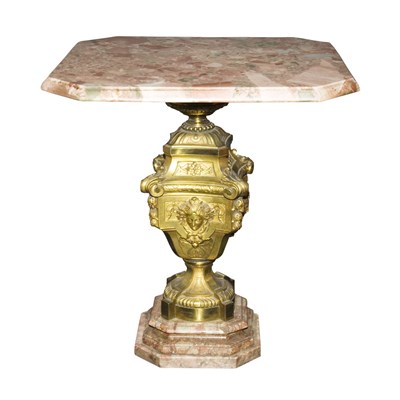 Lot 631 - Louis XVI Style Gilt-Bronze and Marble Low...