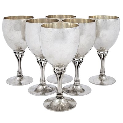 Lot 262 - Set of Twelve Georg Jensen Sterling Silver...