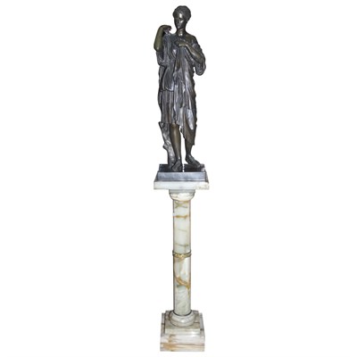 Lot 146 - French Bronze Figure of Diane de Gabies After...