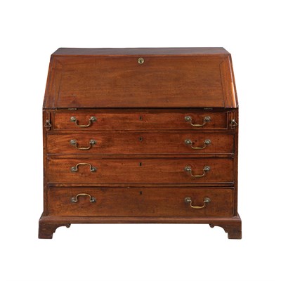 Lot 502 - George III Mahogany Slant Front Desk Late 18th...