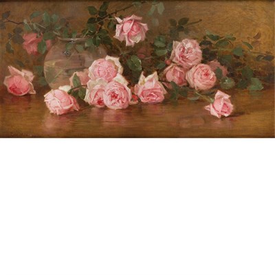 Lot 202 - Edith White American, 1855-1946 Roses, 1901...