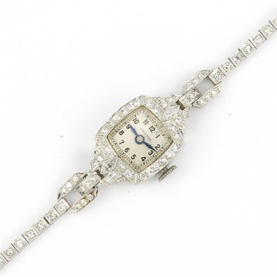 Lot 573 - Diamond Wristwatch