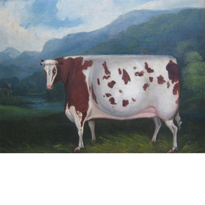 Lot 6 - European School 19th Century Portrait of a Cow...