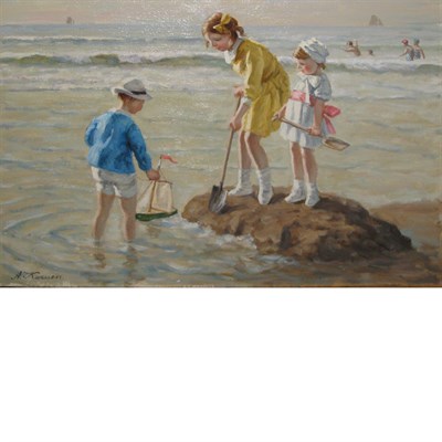 Lot 52 - Anton Karssen Dutch, b. 1945 A Day at the...